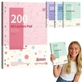 thumbnail image 1 of CoreLiving Loose-leaf Binder Paper A4 Notebook Refill Paper 200 Sheets College Ruled Spiral Notebook Paper with 8mm Lines for Office and Writing, 1 of 10