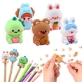 thumbnail image 1 of CoreLiving Manual Pencil Sharpener Cartoon Bunny Shape Portable Handheld Sharpener for Coloring Pencils Cute Small Sharpening Tool Single Unit, 1 of 10