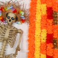 thumbnail image 1 of CoreLiving Marigold Flowers Artificial Garland Dia De Los Muertos Decorations Flower Garland for Home Ofrenda Altars Festival Party Outdoor Wall Decor, 1 of 10