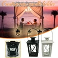 thumbnail image 1 of CoreLiving Mini Lantern & Hanging Candle Holder, Black Tealight Lantern Candle Holder, Faroles Para Velas, Decorative Hanging Tea Lights for Wedding Centerpiece, Birthday Party, Spa Relaxing Setting, 1 of 8