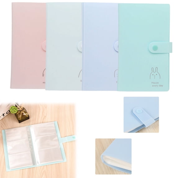 CoreLiving Mini Photocard Album Kpop Binder Holder Photo Card Book for Home Picture Storage Display Case Clear Sleeves Pages for ID Holders for Badges Jewelry Organizers and Storage Ideas