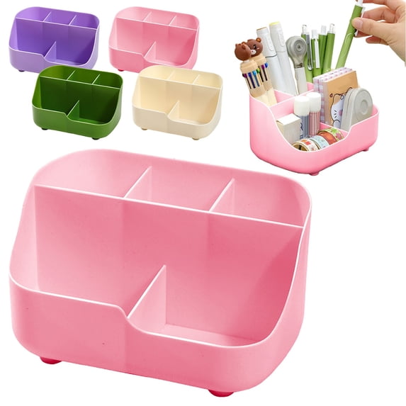 CoreLiving Multipurpose Caddy Organizer, Stackable Plastic Desk Storage for Stationery, Marker and Pencil, Bathroom and Cleaning Supply Caddy, 1 Count
