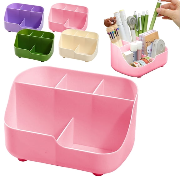 CoreLiving Multipurpose Caddy Organizer, Stackable Plastic Desk Storage for Stationery, Marker and Pencil, Bathroom and Cleaning Supply Caddy, 1 Count