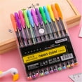 thumbnail image 1 of CoreLiving Neon Paint Markers Set with Glow Effect, 3mm Medium Tip Acrylic Paint Pens, Quick-Drying Waterbased Non-Toxic, 12 Fluorescent Markers for Wood Canvas DIY, 1 of 9