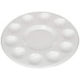 thumbnail image 1 of CoreLiving Paint Palette Tray with 10 Mixing Wells, Plastic Round Palettes for Kids and Adults, Paint Trays for Watercolor Acrylic and Art Craft Supplies, White 1 Piece, 1 of 7