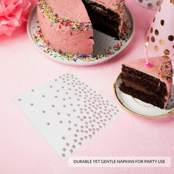 CoreLiving Party Plates and Cups and Napkins Sets, Rose Gold Plastic Cutlery, 10 PCS Elegant Disposable Paper Plates Thanksgiving Dinner Set for Birthday, Holiday, Wedding, Anniversary Celebration