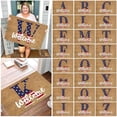 thumbnail image 1 of CoreLiving Patriotic Coir Door Mat Outdoor Red White Blue Vintage Flag Welcome Rug Non-Slip Entrance Doormat for 4th of July Veterans Military Summer Home Decor 24 x 36 Inch, 1 of 7