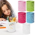thumbnail image 1 of CoreLiving Pencil Holder & Pen Holder for Desk, Hollow Rose Flower Design Desk Pencil Cup Container, Multipurpose Organizer for Desktop Accessories & Office Supplies, 1 of 9