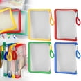 thumbnail image 1 of CoreLiving Plastic File Folders with Zipper and Handle, Upgraded Thickened Waterproof Clear Zipper Pouches for Document Storage, Puzzle Folder, Mesh Bags with Zipper for Building Blocks, 1 of 10