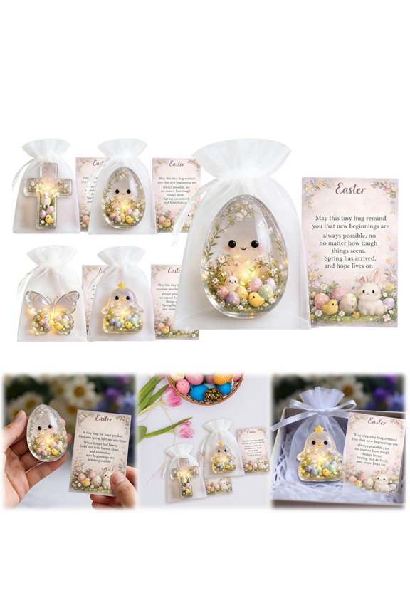 Pocket Hug Easter Gifts 2D Acrylic Flat Design Easter Bunny Plush Alternative Funny Bunny Face Decor Emotional Support Card for Pocket or Bag Cute Style