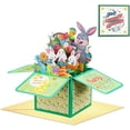 thumbnail image 1 of CoreLiving Pop Up Easter Cards with Envelopes, 3D Easter Eggs Basket Bunny Greeting Cards, Funny Popup Easter Day Cards for Religious Spring Holiday Gift Giving, 1 of 8