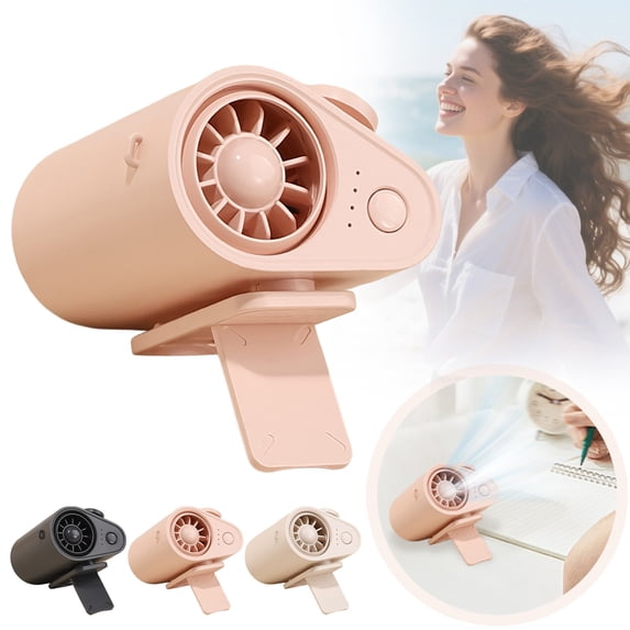 CoreLiving Portable Fan, Versatile Rechargeable Personal Waist Fan with 25H Runtime, Strong Airflow Cooling Fan and Hanging Neck Fan for Jobsite and Outdoor, 1 Pack