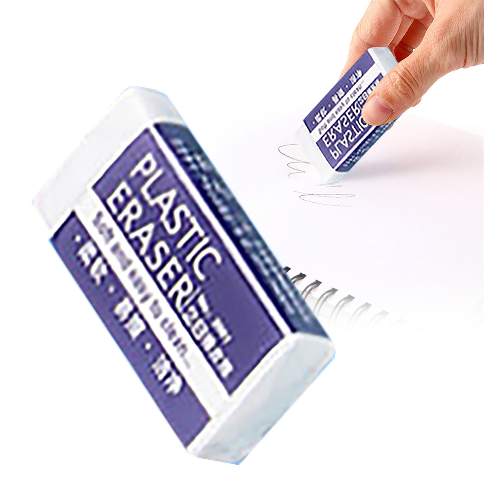 CoreLiving Professional Drawing Erasers 6 Pack, White 2B Soft Rubber ...