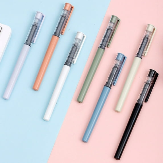 CoreLiving Quick Dry Ink Pens Rollerball 0.5 mm Extra Fine Point Liquid Ink Assorted Rainbow Colors Smooth Stationery Pens for Journaling Writing Note Taking Daily Use 1 Count