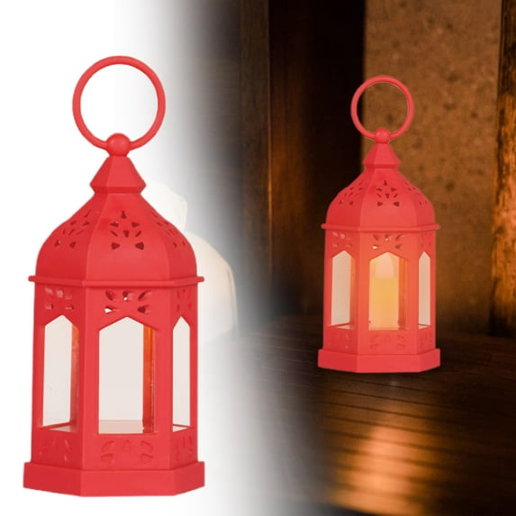 CoreLiving Ramadan Light Decorations, Ramadan Lantern Ornaments for Indoor, Battery Powered & Timer Function Ramadan Lights for Home, Window, Mosque, Perfect Ramadan Decor for Family & Kids
