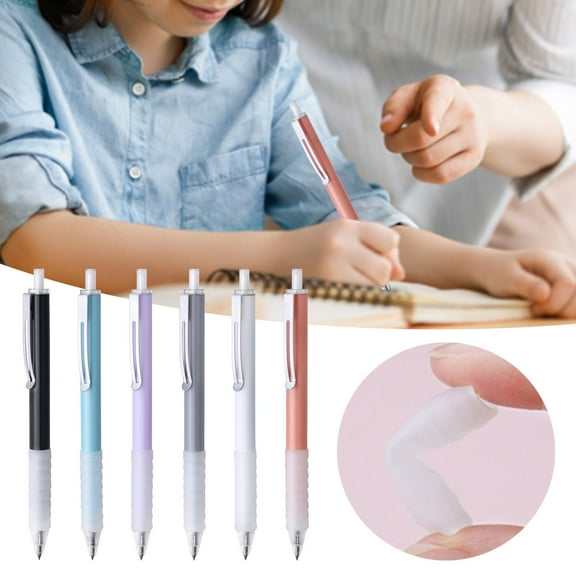 CoreLiving Retractable Ballpoint Pens Black Medium Point 1mm Ink Pens with Super Soft Grip Smooth Writing Pens for Women Office Desk Accessories 1pc
