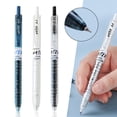 thumbnail image 1 of CoreLiving Retractable Rolling Ball Gel Pens Made from Recycled Materials, Fine Point 0.5mm Black Ink, Refillable Design Smooth Writing Pen for Office & Home, 1 Count, 1 of 8