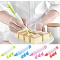 thumbnail image 1 of CoreLiving Silicone Food Writing Pen Cake Decorating Tool, Chocolate Cake Decoration Tool with 4 Interchangeable Tips, Icing Piping Pastry Nozzles Set for Cookie Frosting, Baking Kitchen Supplies, 1 of 5