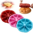 thumbnail image 1 of CoreLiving Silicone Wedge Pan, 8-Cavity Scone Baking Mold for Individual Cake Slices and Pizza, Food Grade BPA Free Silicone Tray for Brownies and Tart Portions, 1 of 8