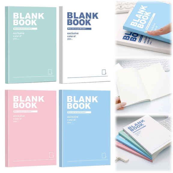 CoreLiving Sketchbook Journal Blank Notebook A5 Unlined Hardcover Plain Pages for Drawing Journaling Junk Journal Men Women Bulk 1 Pack