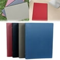 thumbnail image 1 of CoreLiving Small B5 Leather Notebook Binder 6 Ring Refillable Loose Leaf Cover Compact Travel Journal for Personal Planning Money Saving Organizing, Red, 1 Book, 1 of 10