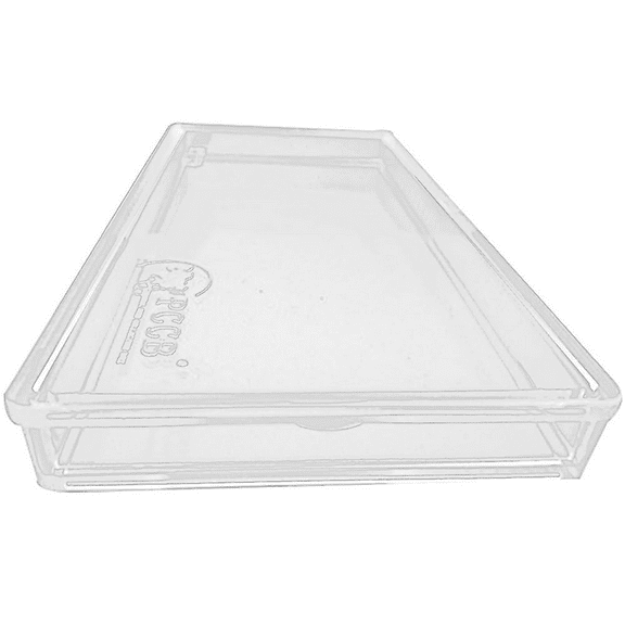 CoreLiving Small Plastic Storage Box, Bead Box, Craft Storage Containers with Clear Lid - Perfect for Jewelry, Business Cards, Game Pieces, Bobby Pins, Organizing Craft Supplies, Office & Travel Use