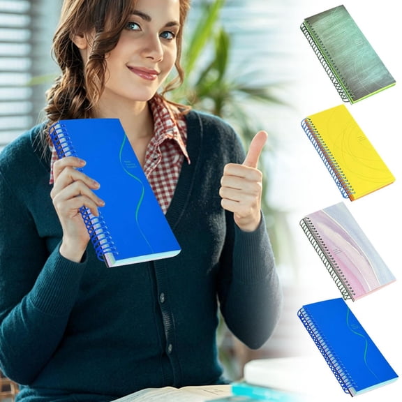 CoreLiving Small Spiral Notebook 4x6, Aesthetic Note Taking Journals for Work and Daily Planning, Durable Wirebound Mini Notepad with 80 Sheets, College Ruled Pages