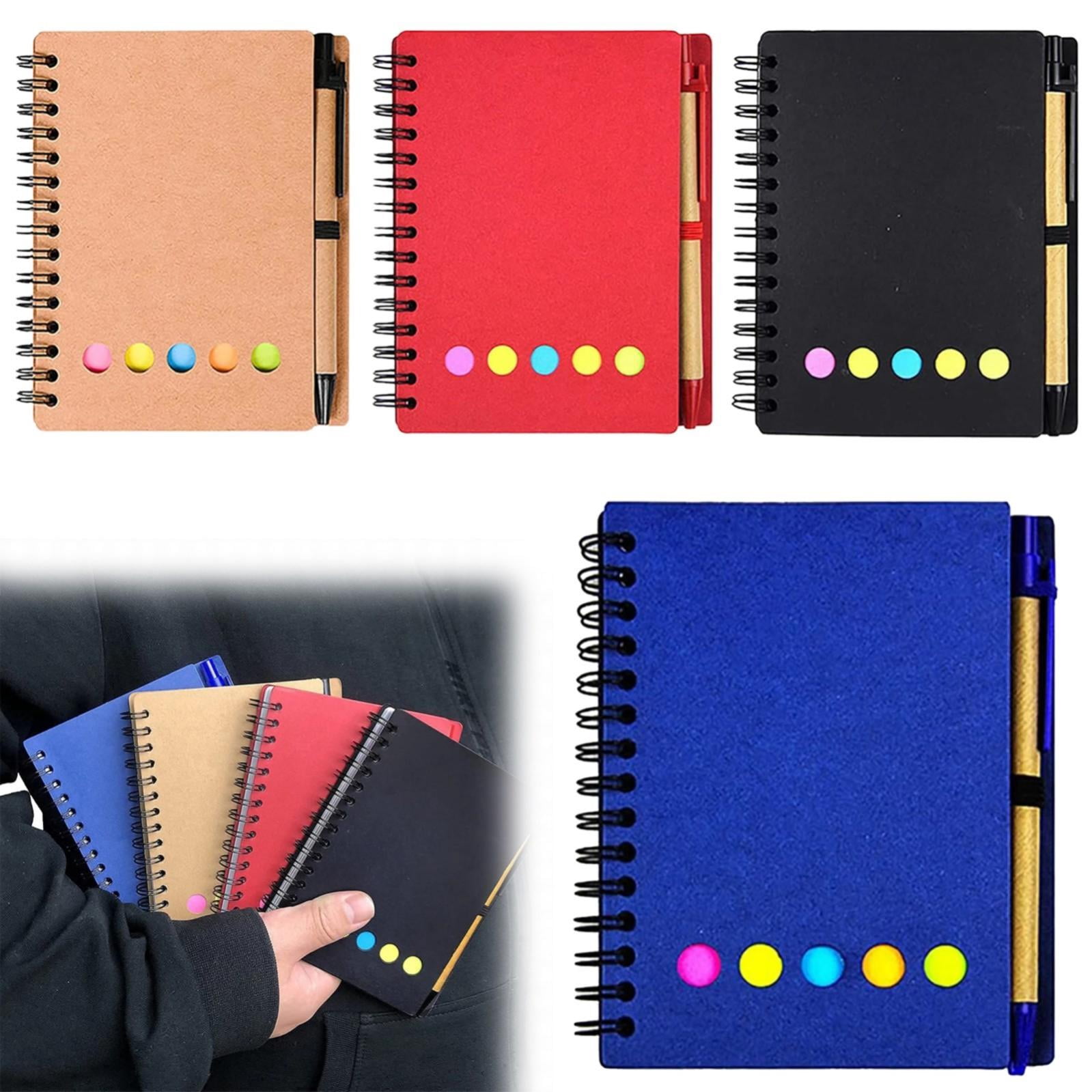 Index Notebook Small CoreLiving Small Spiral Notebook 5x7 Style, Pocket Notepad with Pen ...