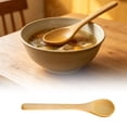 thumbnail image 1 of CoreLiving Small Wooden Spoons for Eating, Natural Bamboo Coffee Spoons, Mini Teaspoons for Honey, Sugar, Salt, Jam, Mustard, Ice Cream, 1 Pc, 1 of 10