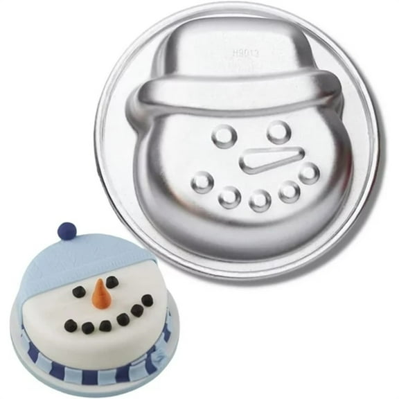 CoreLiving Snowman Cookie Cutter, Snowglobe Cookie Cutter Set, Christmas Cookie Cutters, Stainless Steel Biscuit & Pancake Mold for Holiday Baking Decor, Christmas Party