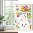 thumbnail image 1 of CoreLiving Spring Window Clings for Glass Windows, Easter Decorations Featuring Bunnies Easter Eggs Gnomes and Radishes for Vibrant Holiday Display at Home or Office, 1 of 8