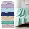 thumbnail image 1 of CoreLiving Summer Blanket for Hot Sleepers, Double Sided Cold Effect Lightweight Throw Blanket, Breathable Mellow Blanket, Heat Transfer Cooling, 40"x 60", 1 Pack, 1 of 10