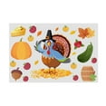 thumbnail image 1 of CoreLiving Thanksgiving Turkey Decor Fall Wall Decals, Autumn Maple Leaves Window Stickers, Removable Vinyl Wall Art for Home Decor Living Room Bedroom, 1 of 8