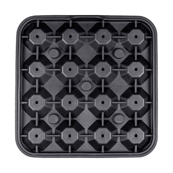 CoreLiving Tiny Diamond Ice Molds, Flexible Small Silicone Ice Cube Tray with Spill-Resistant Lid, BPA-Free 16-Cavity Mini Diamond-Shaped Ice Maker, 1 Pack
