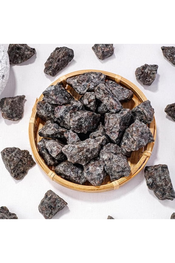 Yooperlite Stones Natural Raw Rough Crystals, Cool Rough Rocks for Tumbling, Healing Crystal and Fountain Rocks Decor, Natural Stone for Collectors and Decoration (0.45 Pounds)