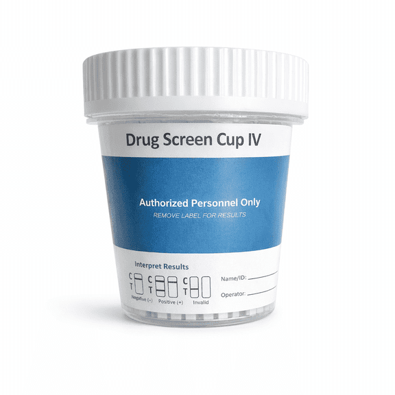 CoreMed 13 Panel Instant Urine Drug Test Cup w/Fentayl, Alcohol, Kratom 1 Pack