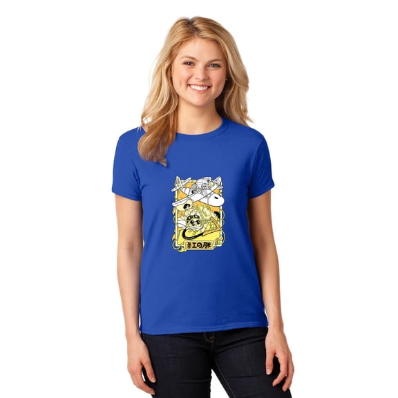 CoreStyle105 Porco Rosso Shirt Kurenai no Buta Shirt Ghibli Cartoon Top, for Unisex, up to size 5XL.