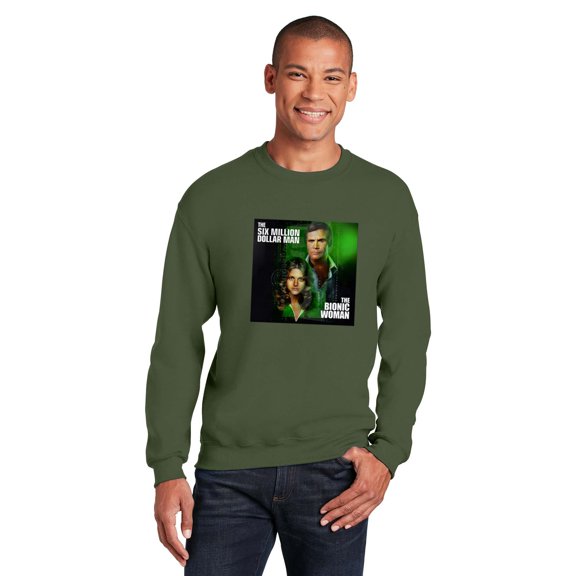 CoreStyle505 Six Million Dollar Man Bionic Woman Heavy Cotton Fan Shirt Top, for Unisex, up to size 5XL.