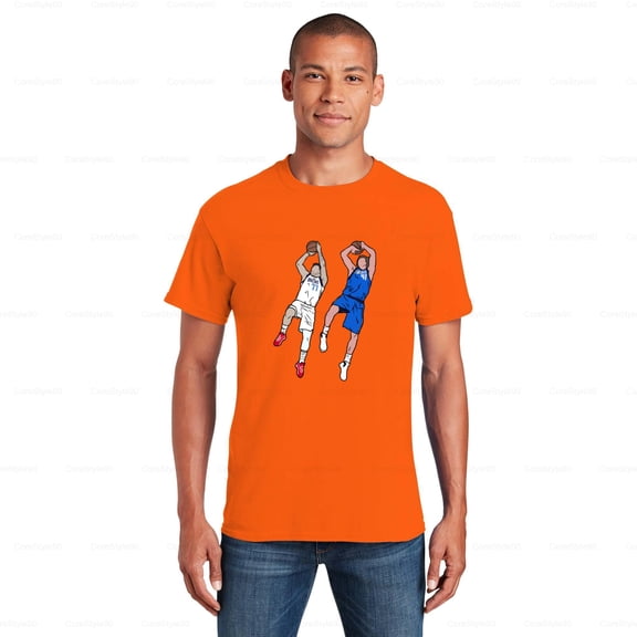 CoreStyle901 Dirk and Luka Fade Away T Shirt Basketball Fan Merch Top Now, for Unisex, up to size 5XL.