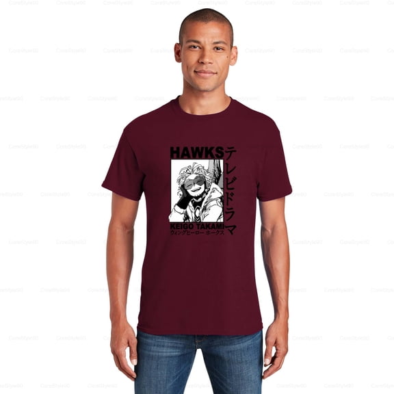 CoreStyle903 Hawks Shirt My Hero Academia Anime Shirt BNHA Shirt MHA Shirt, for Unisex, up to size 5XL.