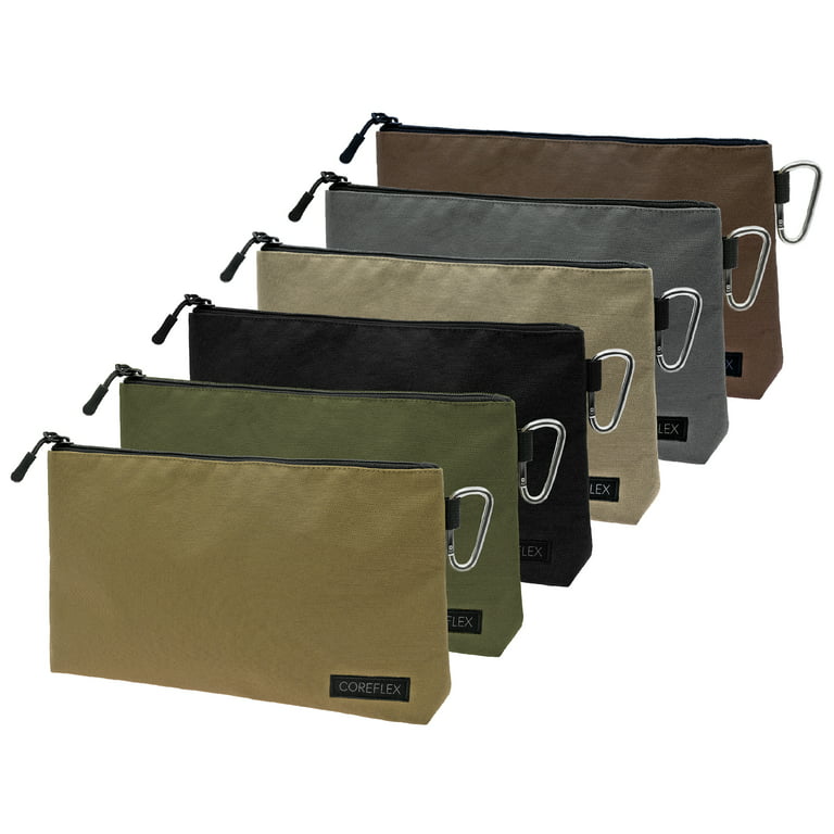 Coreflex 6 Pack Premium Tool Pouch Zipper Bag, Small Tool Bag