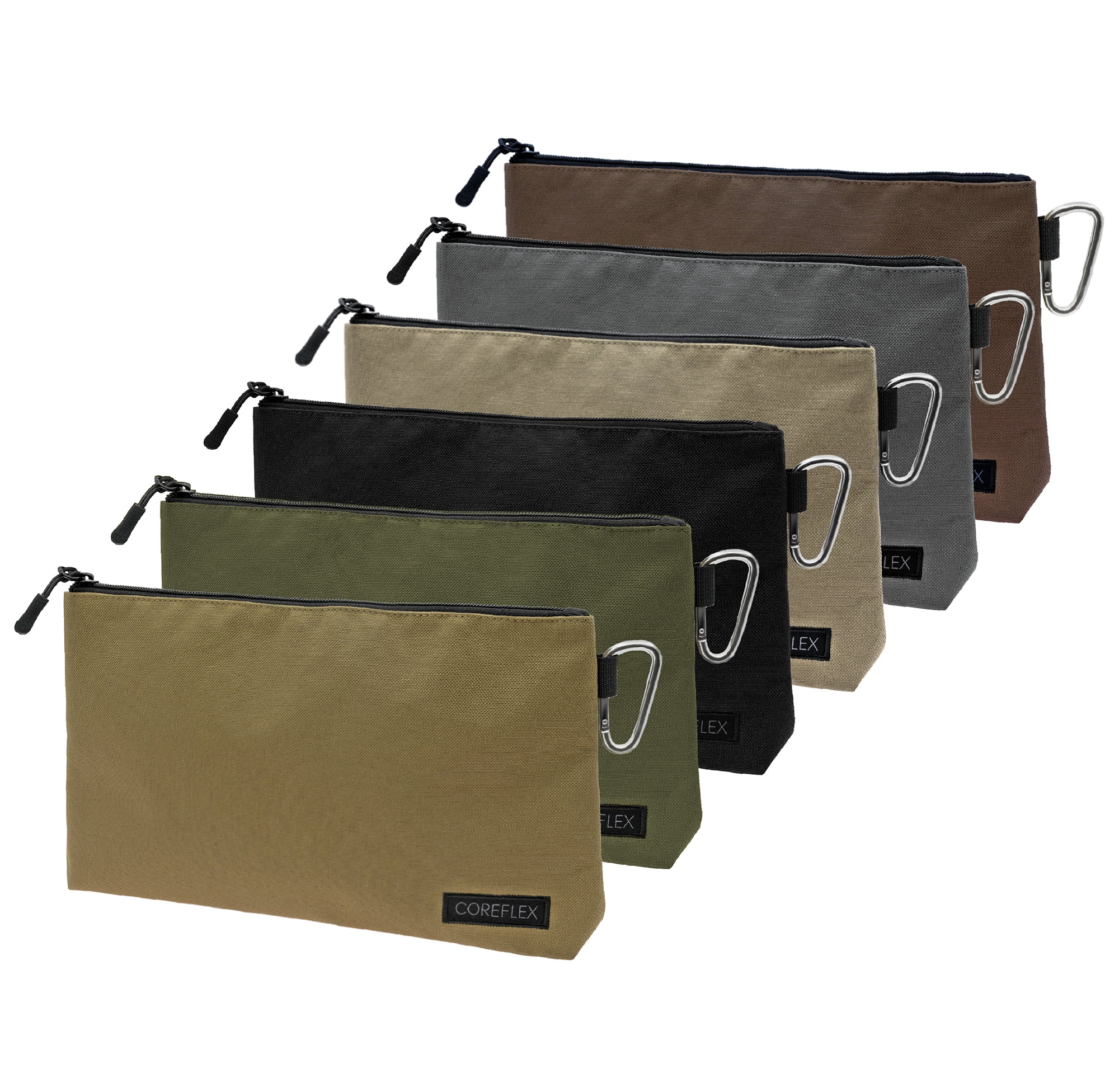 Coreflex Multipurpose Tool Bags, Canvas Multi-color, 12", 6 Pack