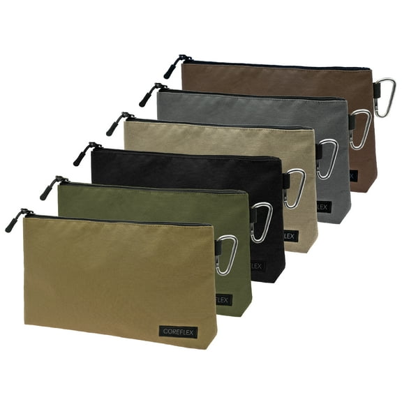Coreflex Multipurpose Tool Bags, Canvas Multi-color, 12", 6 Pack
