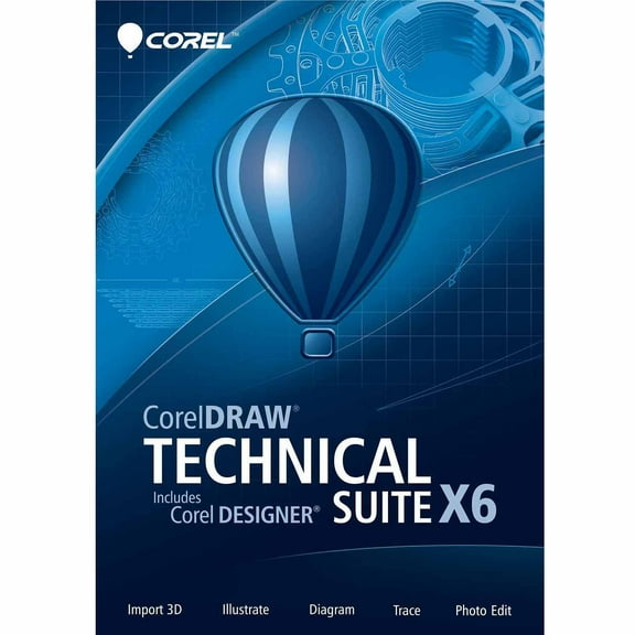 Corel ESDCDTSX6ENUG CorelDRAW Technical Suite X6 Upgrade ESD Software (PC) (Digital Code)