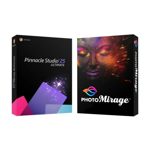 Corel Pinnacle Studio 25 Ultimate and PhotoMirage Drone and Aerial Photography Bundle (Windows)