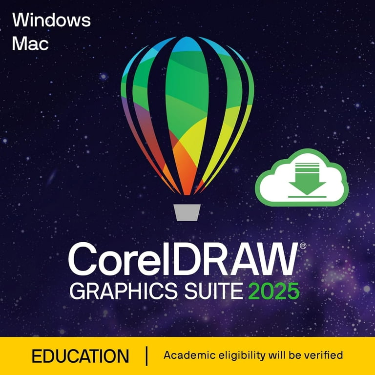 CorelDRAW Graphics Suite 2025 Activation Card for Students