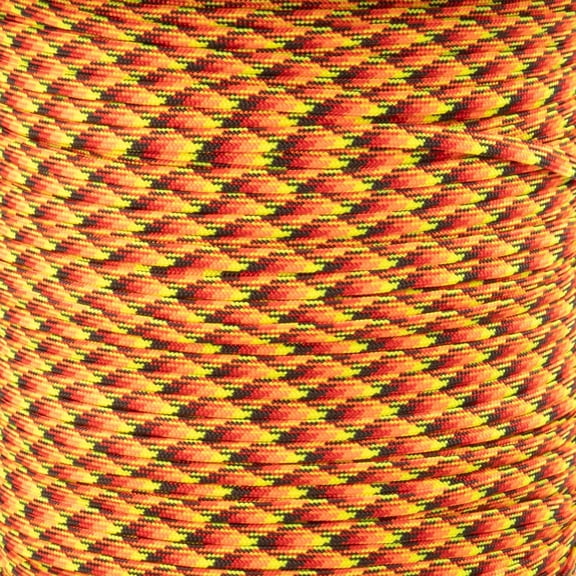Coreless Paracord - Fireball - 50 Feet