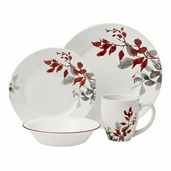 Corelle 1114358 Dinnerware Kyoto Leaves Set - 16 Piece