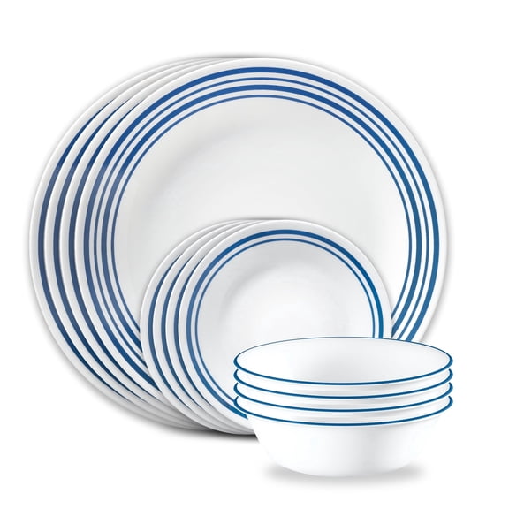 Corelle Laila 12-Piece Glass Dinnerware Set (Service for 4)