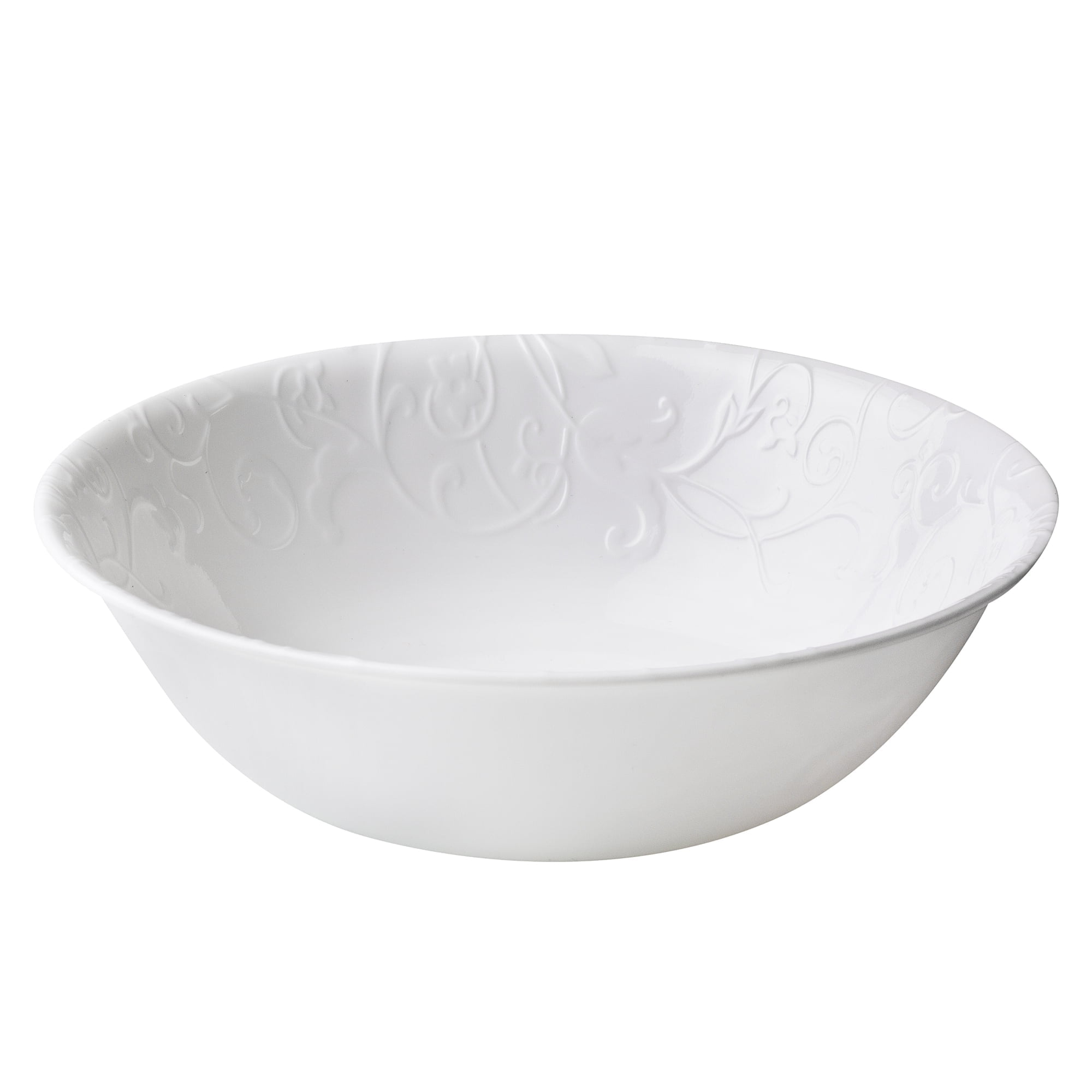 Corelle Bella Faenza 32 oz Embossed Glass Serving Bowl - Walmart.com